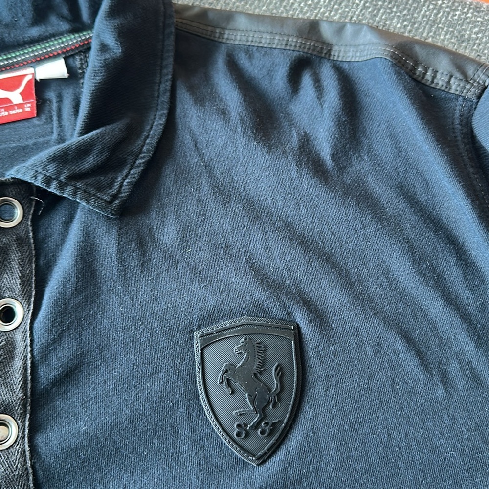 Ferrari x Puma Men's Polo Shirt in Black XL - Picture 5 of 8